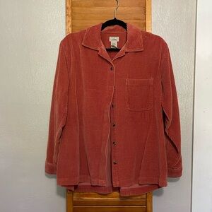 LL Bean 100% cotton corduroy shirt